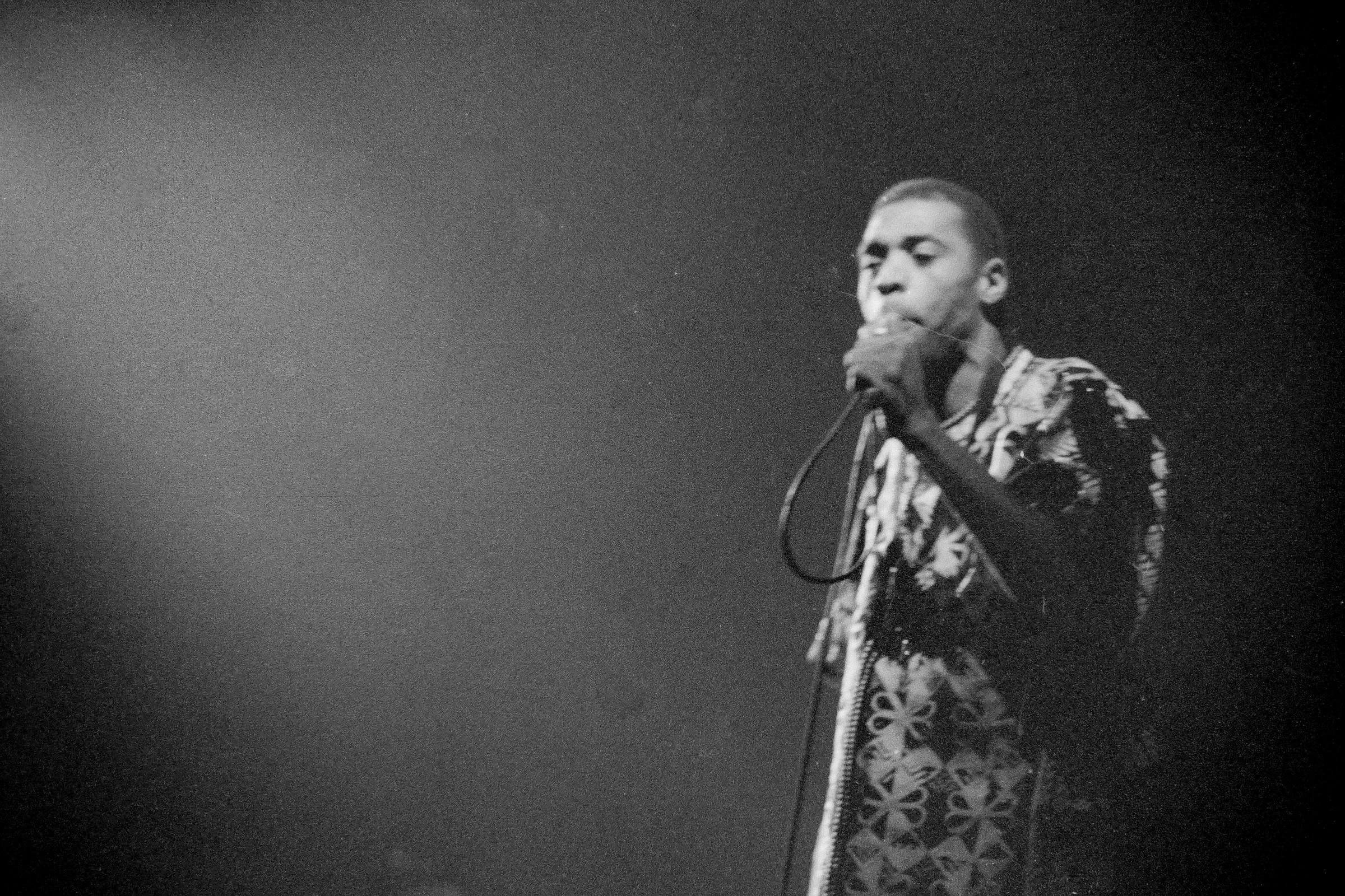 Concert photography — of Femi Kuti — at L'Aeronef - Lille — (1999)