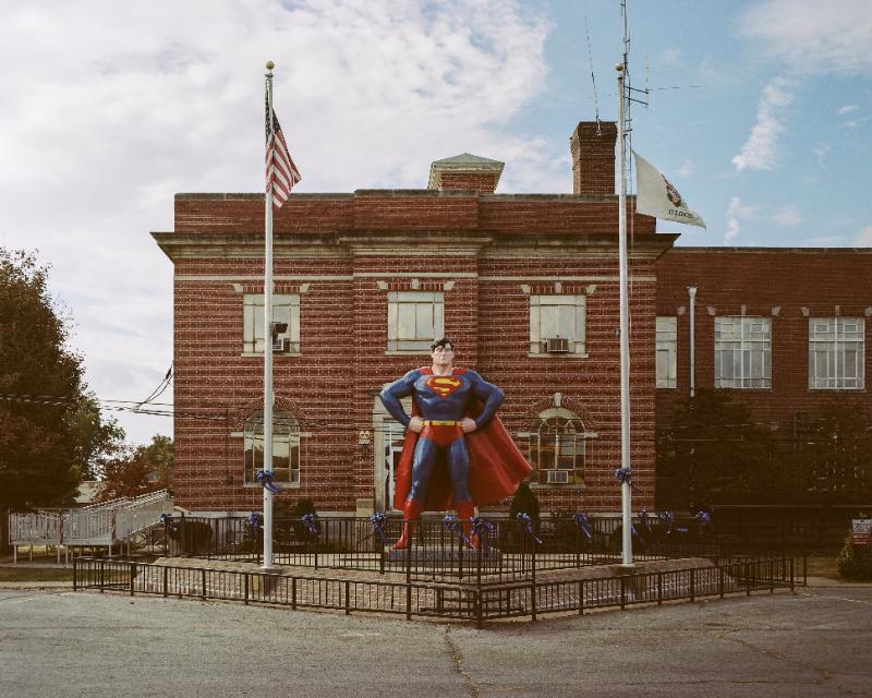 Superman in Smallville, Kentucky — In Fiction — Brave New World series, photograph by Mathieu Drouet